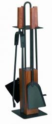 CO60.642L Krbové nářadí se stojanem Antracit / dřevo