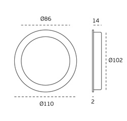 JNF - Zapuštěná mušle IN.16.225.110 ANT - Antracit