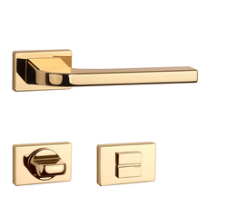 Klika na dveře AS - ISMENA - RT 7S OLV - Mosaz leštěná lakovaná