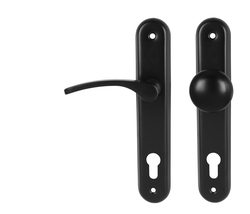 Klika na dveře KE - LAURA - SO Černá matná