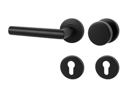 Klika na dveře MP - FAVORIT - R BS - Černá matná