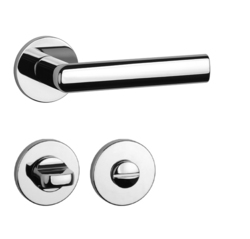 Klika na dveře AT - SILENA - R 7S OC - Chrom lesklý