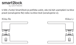 Klika na dveře GK - VAYA 178 LORITA - R - S2L s uzamykáním Grafit černá (78)