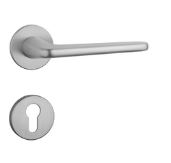 Klika na dveře AS - LIRA - R 5S OCS - Chrom broušený