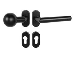 Klika na dveře MP - FAVORIT - UOR BS - Černá matná