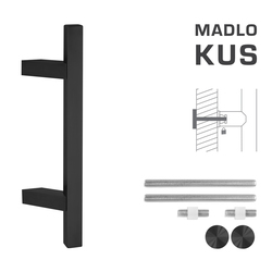 Madlo na dveře FT - MADLO kód K31Z 25x25 mm UN ks BS - Černá matná