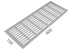 SRL - ALFA větrací mřížka šířka 150 x 600 mm F1 - Stříbrný elox
