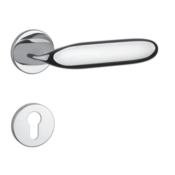 Klika na dveře AS - PEONIA - R 7S OC - Chrom lesklý