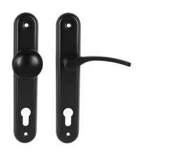 Klika na dveře KE - LAURA - SO Černá matná