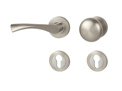 Klika na dveře MP - SPIRIT - R NP/OC - Nikl perla / chrom lesklý