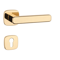 Klika na dveře AS - IXIA - QR 7S OLV - Mosaz leštěná lakovaná