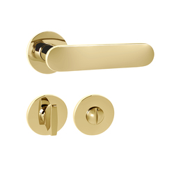 Klika na dveře TI - NELA - R 4006 5S OLV - Mosaz leštěná lakovaná (01)