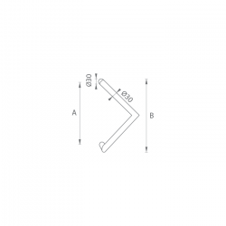 Madlo na dveře FT - MADLO kód K14 Ø 30 mm ST ks BN - Broušená nerez