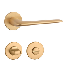 Klika na dveře AS - VIOLA - R 5S OLS - Mosaz broušená