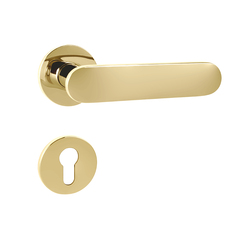 Klika na dveře TI - NELA - R 4006 5S OLV - Mosaz leštěná lakovaná (01)