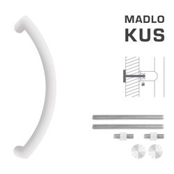 Madlo na dveře FT - MADLO kód K39 Ø 32 mm UN ks WS - Bílá matná