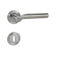 Klika na dveře MP - MARENA - R 3SM BN/LN - Broušená nerez / leštěná nerez