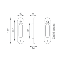 FO - Mušle rustikální PIBS - WC OGA - Antik šedá