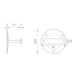 SRA - Držák schodišťového madla 409T Bílá