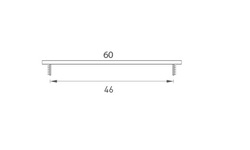 MP - Větrací mřížka 60 x 250 mm F1 - Stříbrný elox