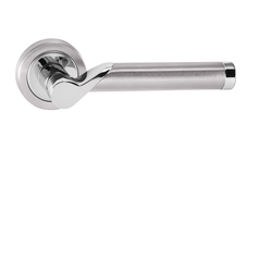 Klika na dveře TI - MARENA - R 794 OC/BN - Chrom lesklý / broušená nerez (67)