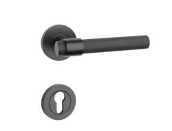 Klika na dveře SH - OVAL - R 1743 PRO 8 MM BS - Černá matná