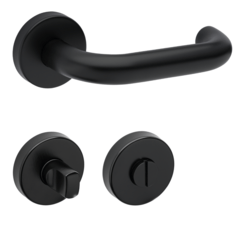 Klika na dveře TI - COSLAN - R AP 2000 BS - Černá matná (153)