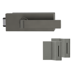 GK - PURISTO S - ZÁMEK na sklo s klikou GRAPH - UV (vč. závěsů) Kašmír šedá (27)