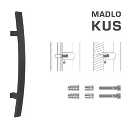 Madlo na dveře FT - MADLO kód K41C 40x10 mm SP ks BS - Černá matná