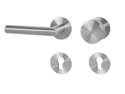 Klika na dveře MP - FAVORIT 22 - R 3SM BN - Broušená nerez