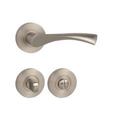 Klika na dveře MP - SPIRIT - R NP - Nikl perla