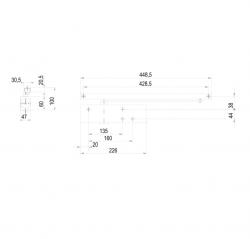 GZ - TS 3000 Samozavírač s kluznou lištou Stříbrná