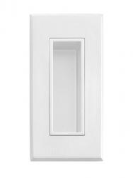 TI - Mušle na posuvné dveře - 2650 WS - Bílá matná (152)