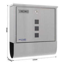 RR - POŠTOVNÍ SCHRÁNKA - COSTA - T06046 Inox