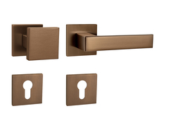 Klika na dveře MP - HIT - HR SQ6 CUM - Měď matná