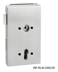 JNF - B Kování na skleněné dveře BN - Broušená nerez