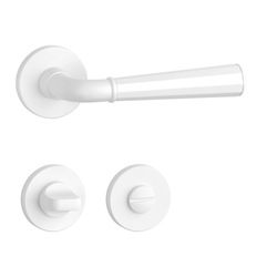 Klika na dveře ASM - MARIGOLD 1 - R 7S WS - Bílá matná