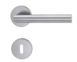 Klika na dveře GK - LUCIA - R BN - Broušená nerez (71)