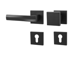 Klika na dveře MP - HOLLY - HR SQ6 BS - Černá matná