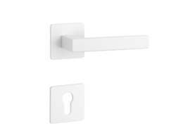 Klika na dveře SH - KVADRAT - HR 1760 3SM WS - Bílá matná