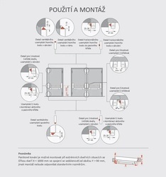 DK - PANIKOVÉ KOVÁNÍ PHA 2000 - 3-bodové zajištění s boční západkou D1/3B Stříbrná