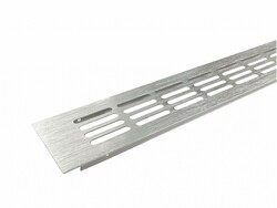 SRL - větrací mřížka šířka 80 x 600 mm - imitace NEREZ Imitace nerez