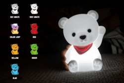DHINK436-21 DHK - Silikonová noční lampička - Medvídek 