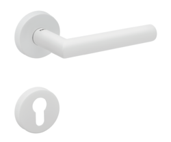 Klika na dveře TI - FAVORIT - R AP 2002 WS - Bílá matná (152)