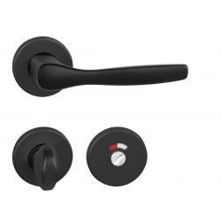 Klika na dveře BA - LUXOR - R BS - Černá matná