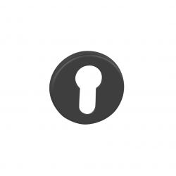 Rozeta ke klice BA - ROZETA - R 50/7 BS - Černá matná