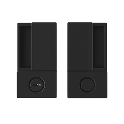 AGB - MUŠLE WAVE na posuvné dveře WC BS - Černá matná