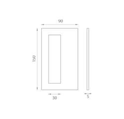 JNF - Mušle na sklo IN.16.560.A BN - Broušená nerez