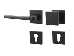 Klika na dveře MP - VIVA - HR SQ6 BS - Černá matná