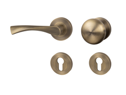 Klika na dveře MP - SPIRIT - R OGS - Bronz česaný matný